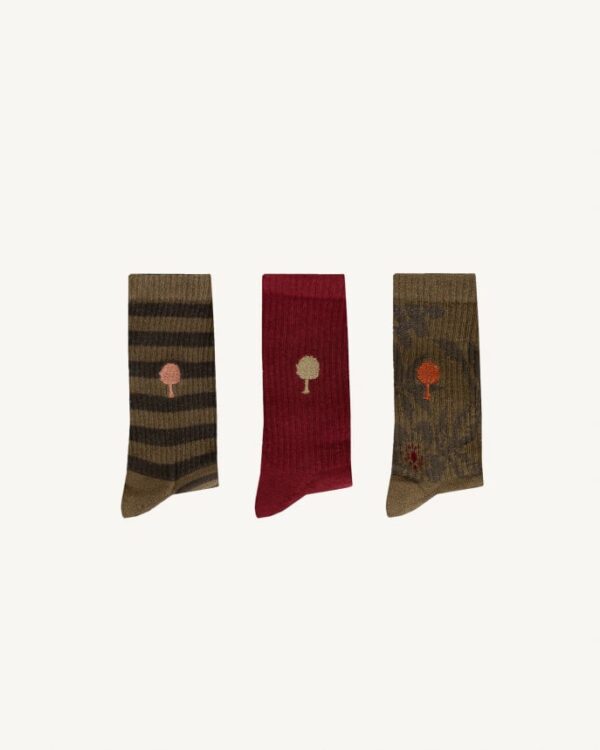FAGUO - Coffret Chaussettes - Kaki & Bordeaux – Image 2