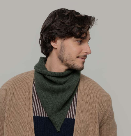 RIFO - Écharpe triangulaire Cachemire Masha - Vert – Image 2