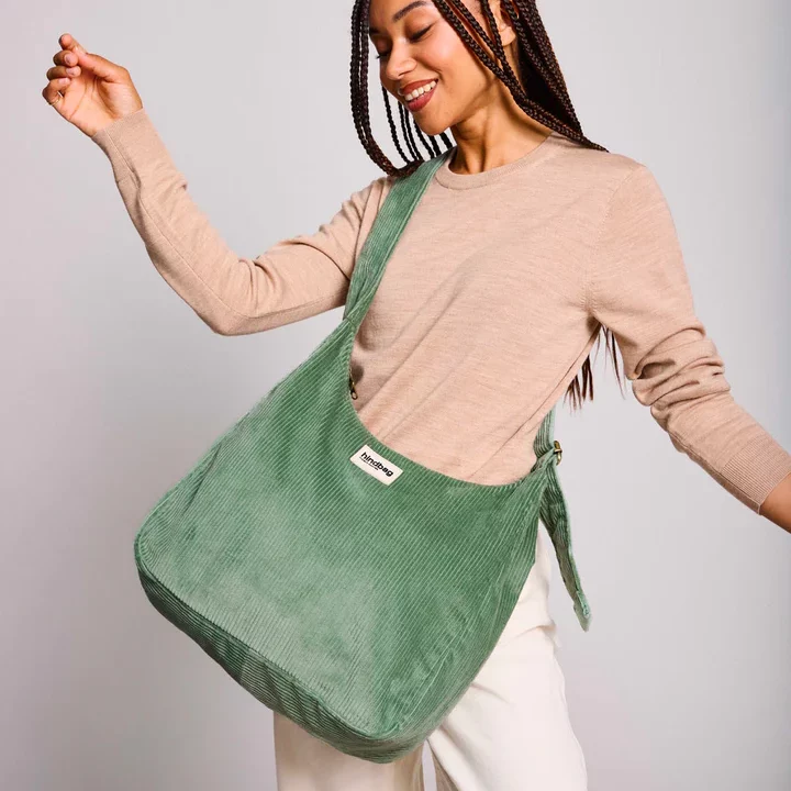 hindbag-claire-velours-vert-deau