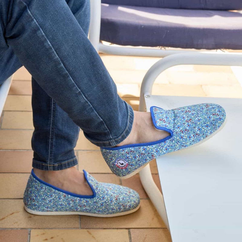 LA PANTOUFLE À PÉPÈRE - Charentaise Saperlipépère - Bleu – Image 2
