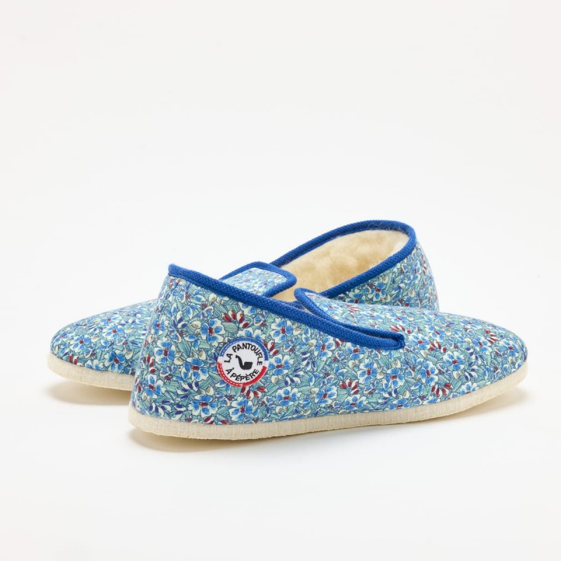 LA PANTOUFLE À PÉPÈRE - Charentaise Saperlipépère - Bleu – Image 3