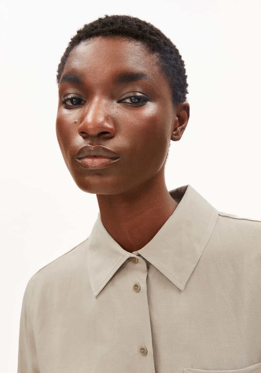 ARMEDANGELS - Blouse en Lin mélangé - Sandstone – Image 2