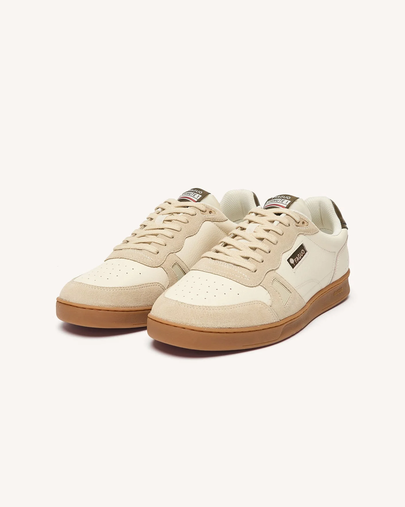 FAGUO - Baskets Commute 1 - Ecru & kaki – Image 2