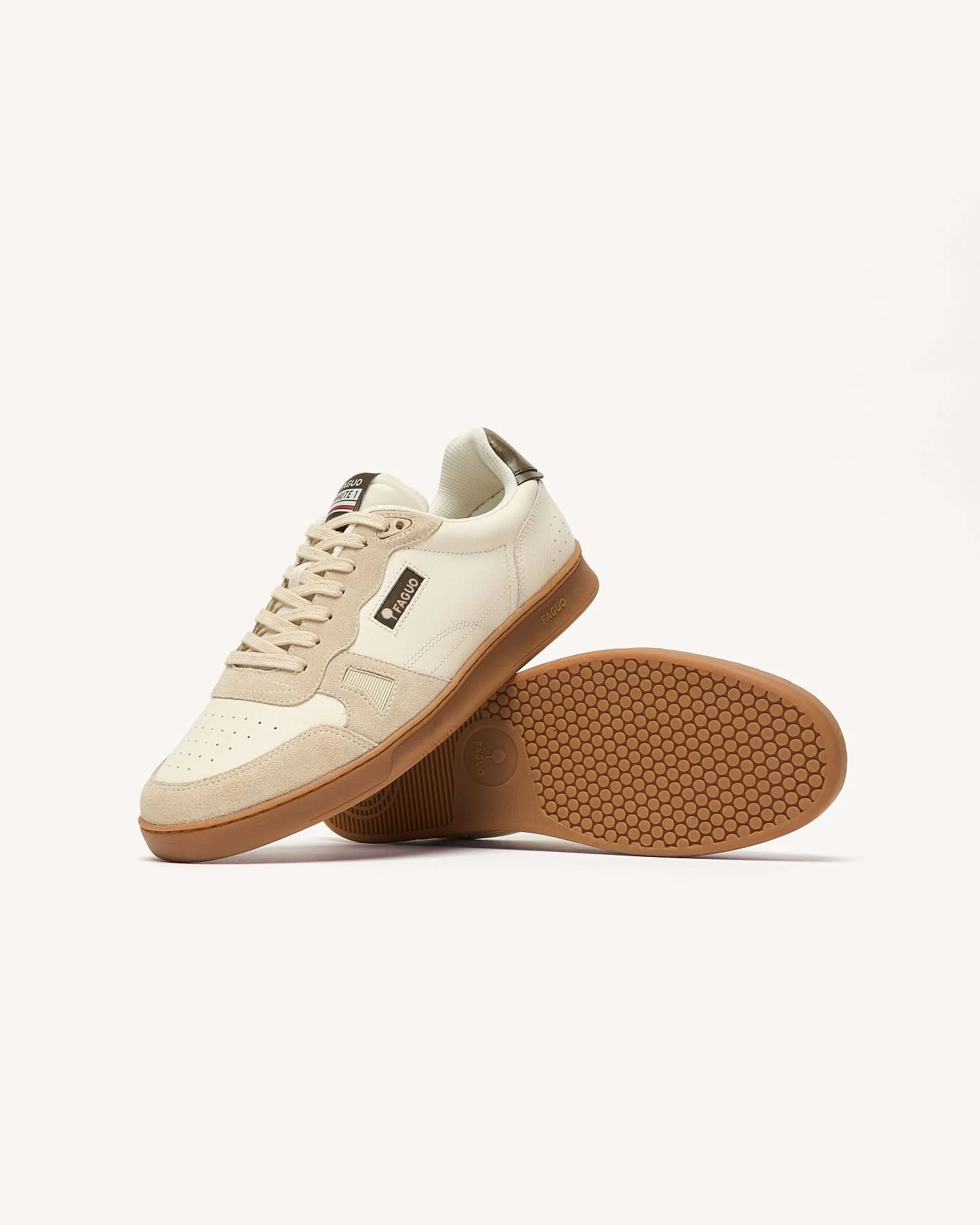 FAGUO - Baskets Commute 1 - Ecru & kaki – Image 4