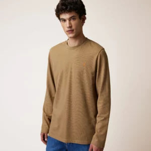 t-shirt-manches-longues-homme-camel-coton-recycle