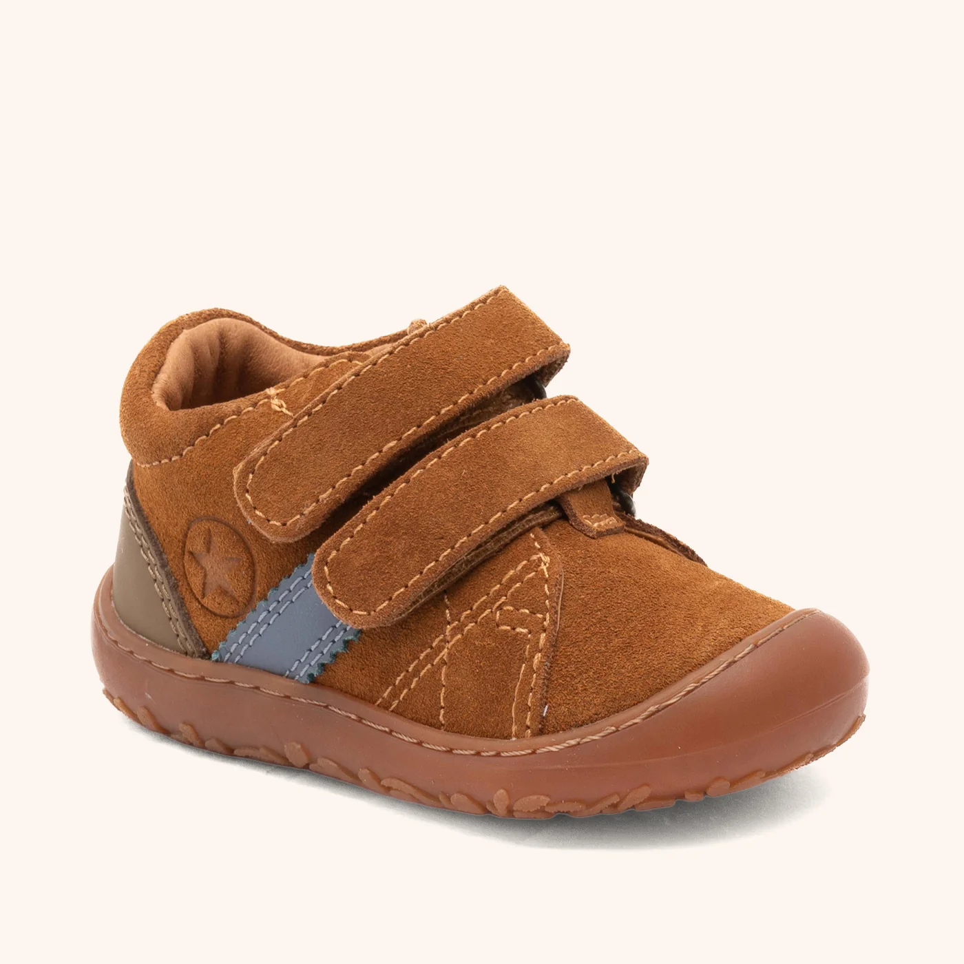 Chaussure bébé Bisgaard Hale V en cuir marron vue de face