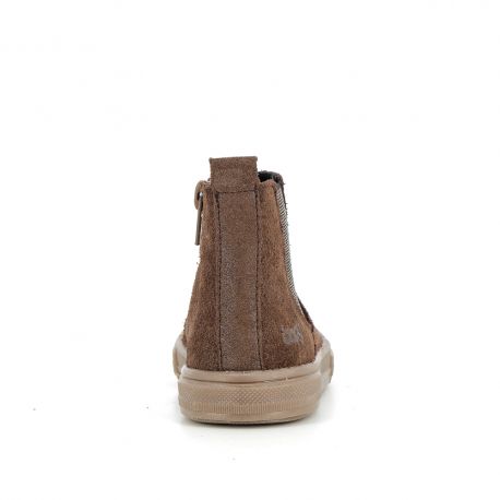 bopy-bottines-fille-marron-brillant-sebestar