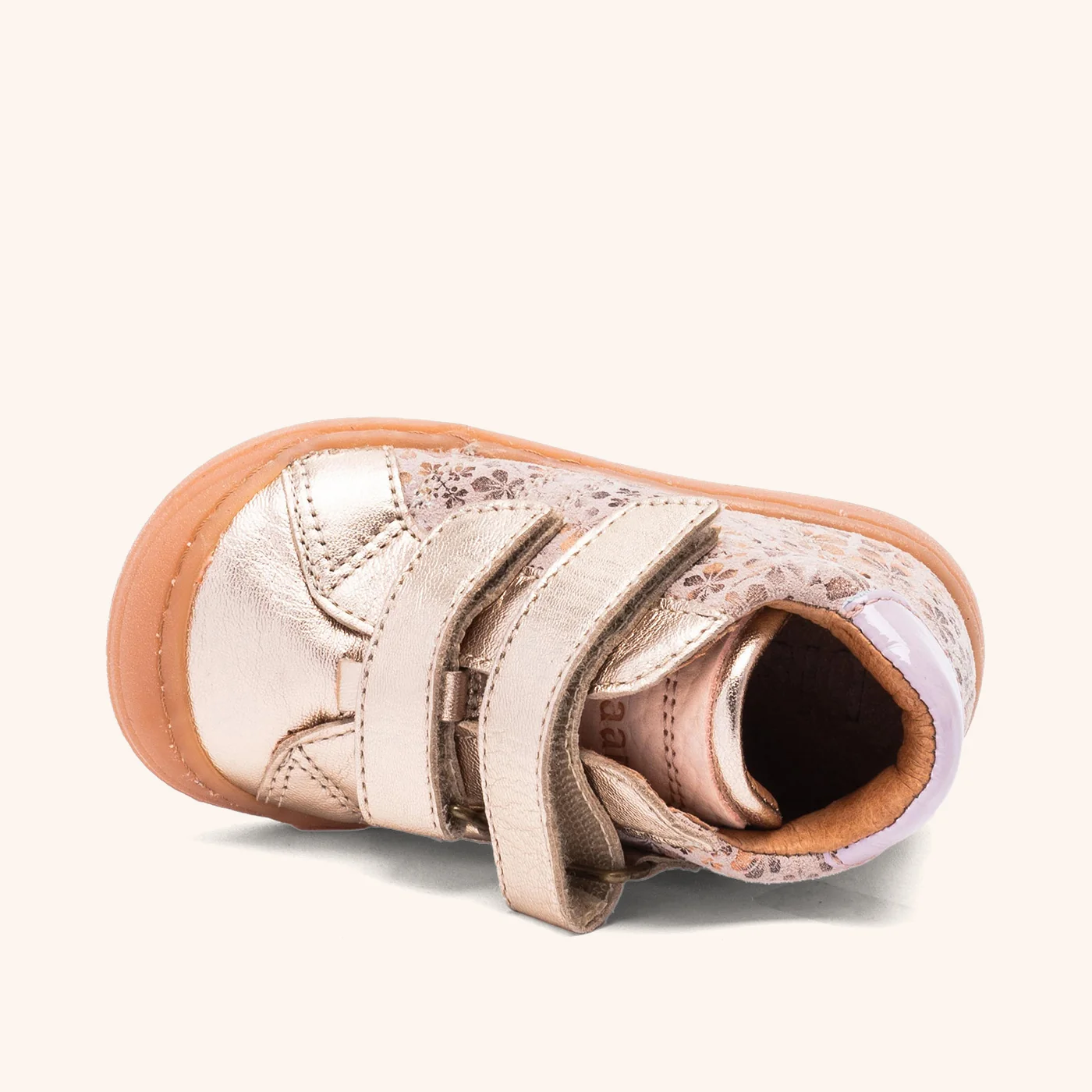 bisgaard-chaussures-premiers-pas-cuir-rose-fleurie-thor-v
