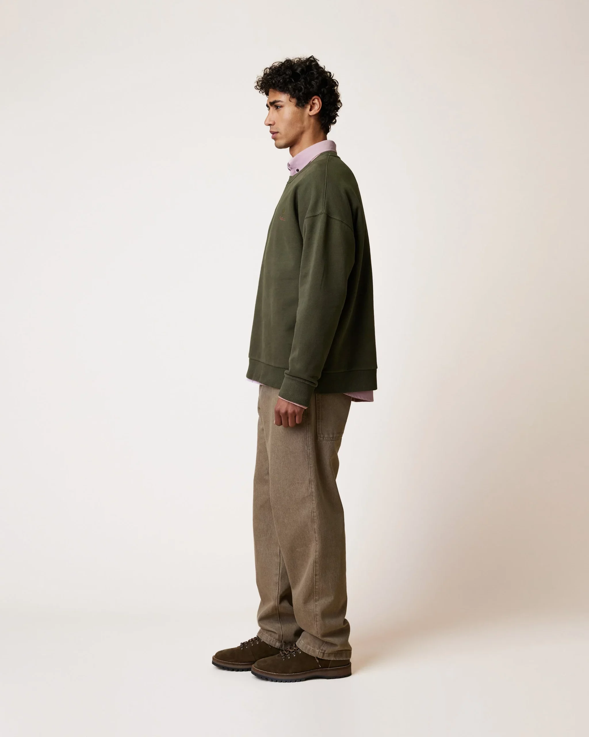 faguo-sweat-col-rond-homme-kaki-fango