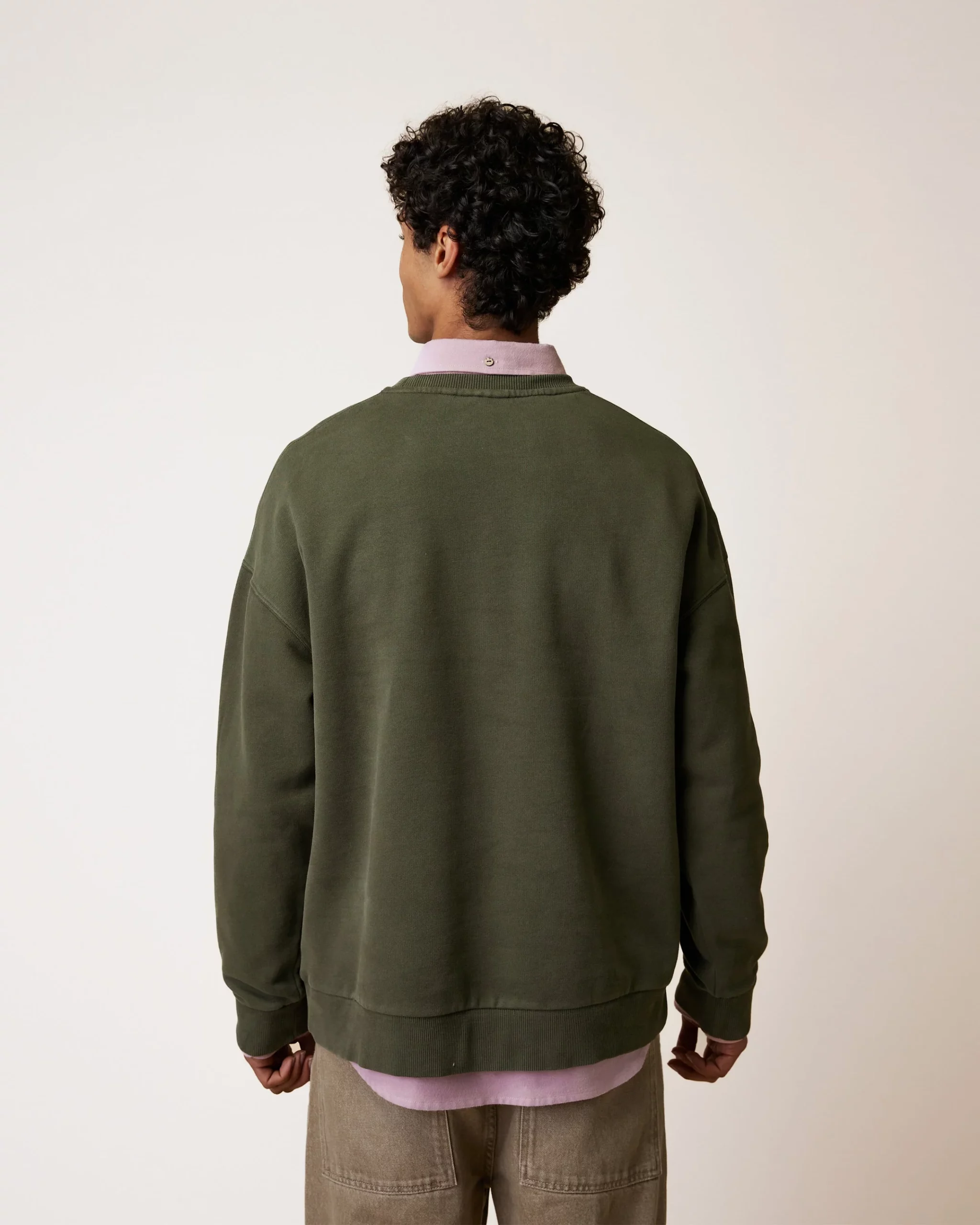 faguo-sweat-col-rond-homme-kaki-fango