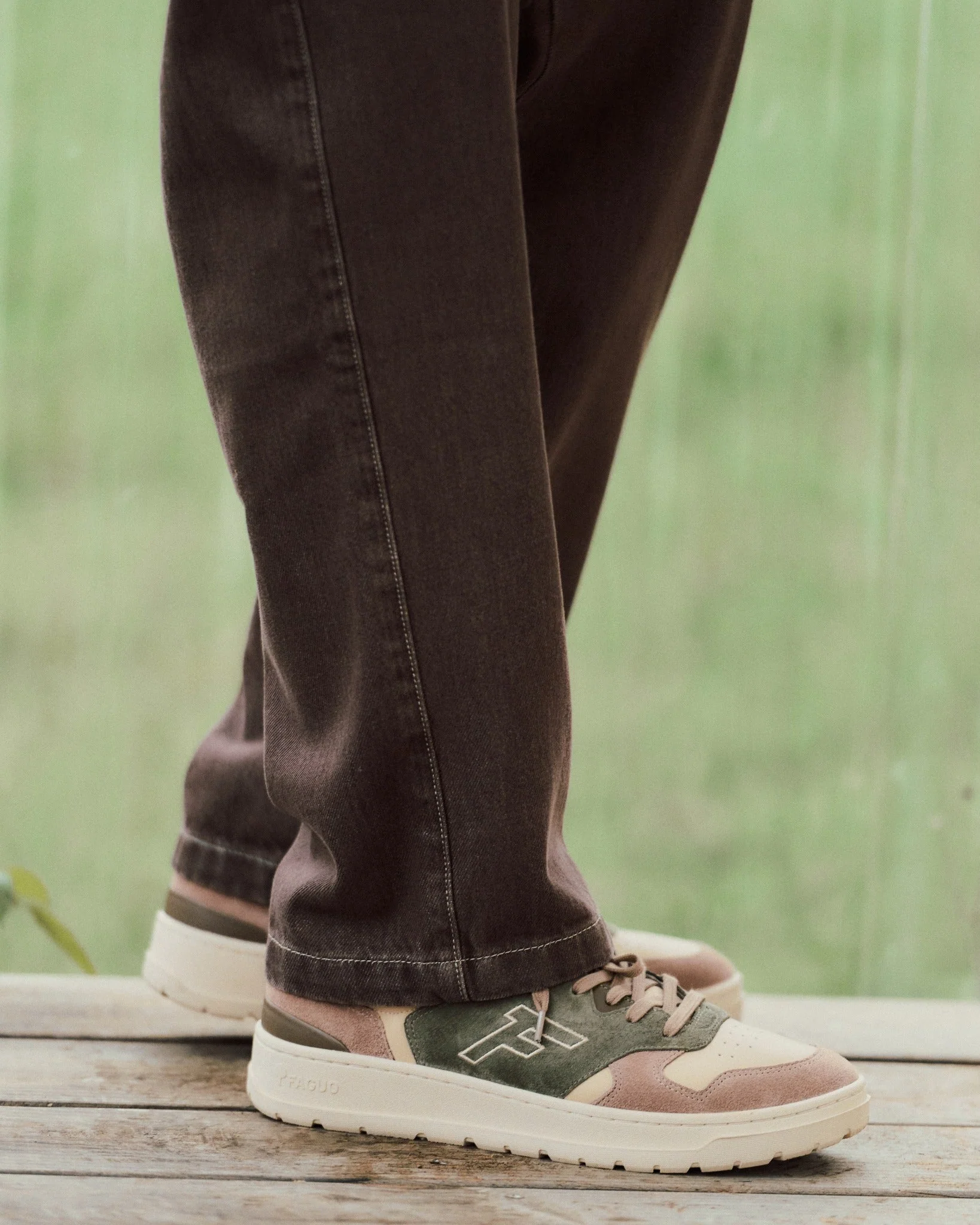 FAGUO - Baskets Palmer - Beige Kaki – Image 5