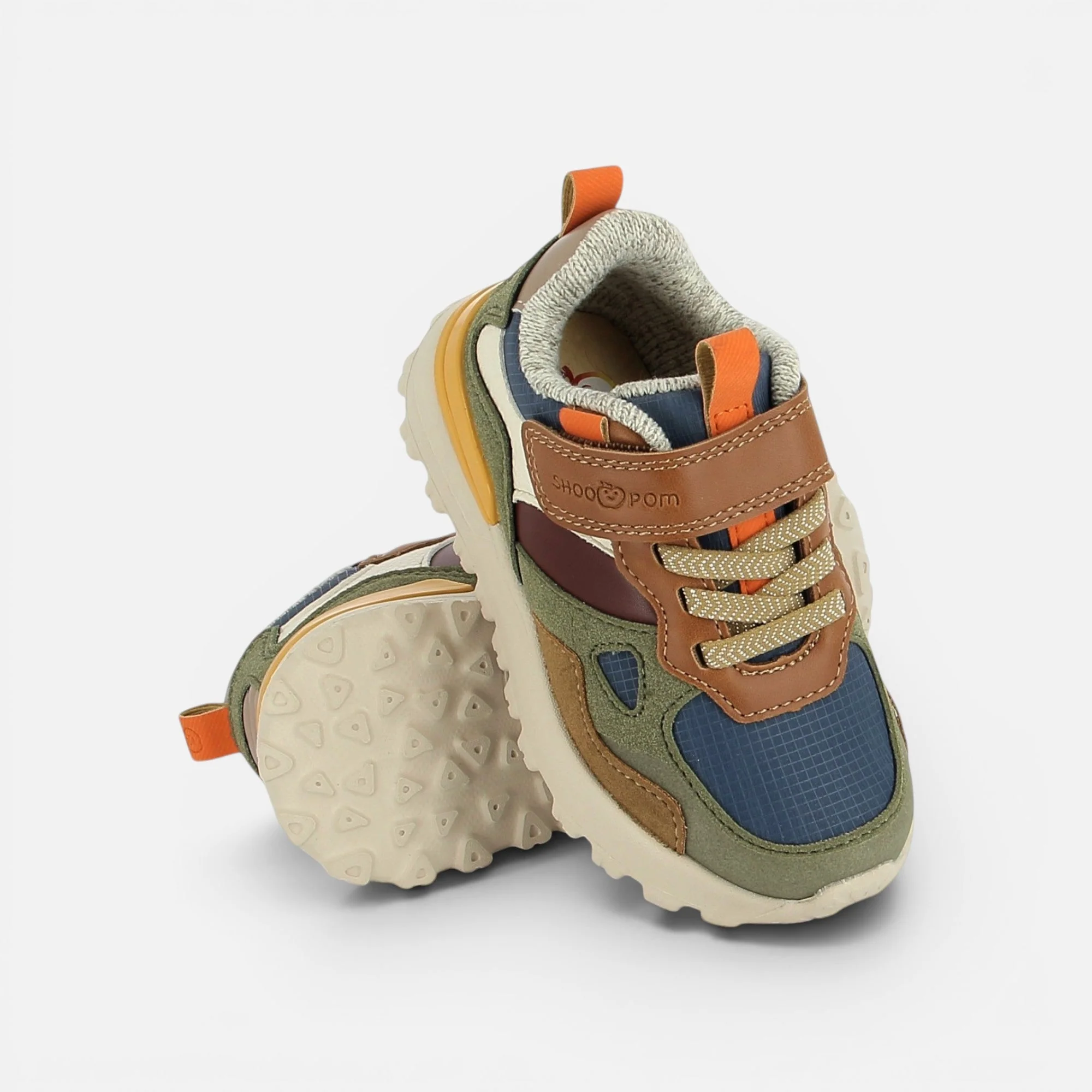 SHOOPOM - Baskets Joggy Scratch - Navy Kaki – Image 2