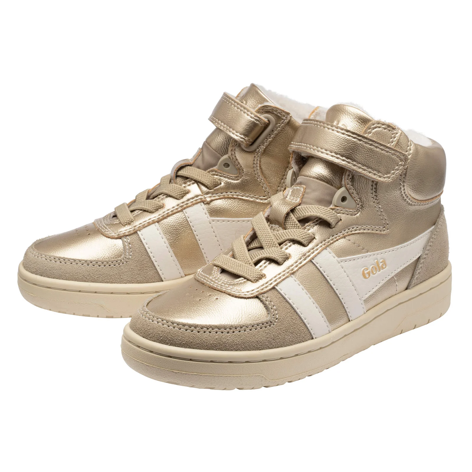 GOLA - Baskets montantes Glimmer - Gold Off White – Image 2