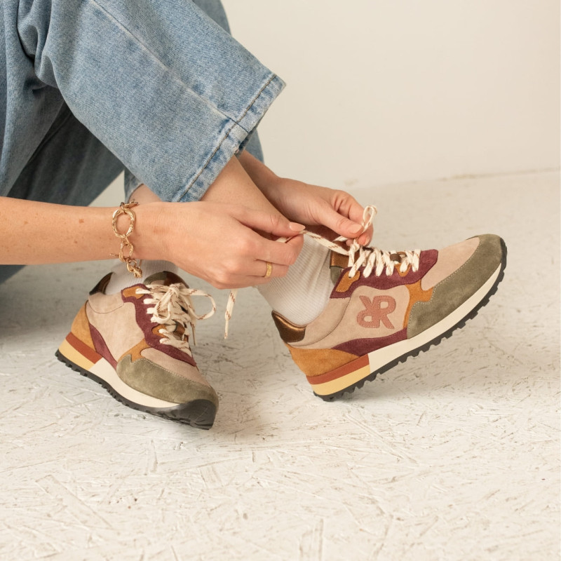 REQINS - Baskets Mora - Taupe Bordeaux – Image 2
