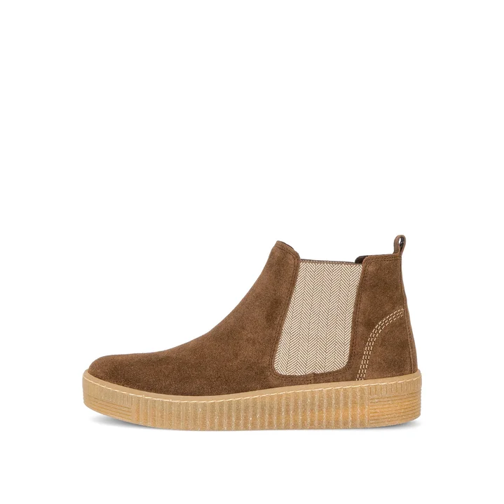 GABOR - Bottines Chelsea Velours - Cognac – Image 2