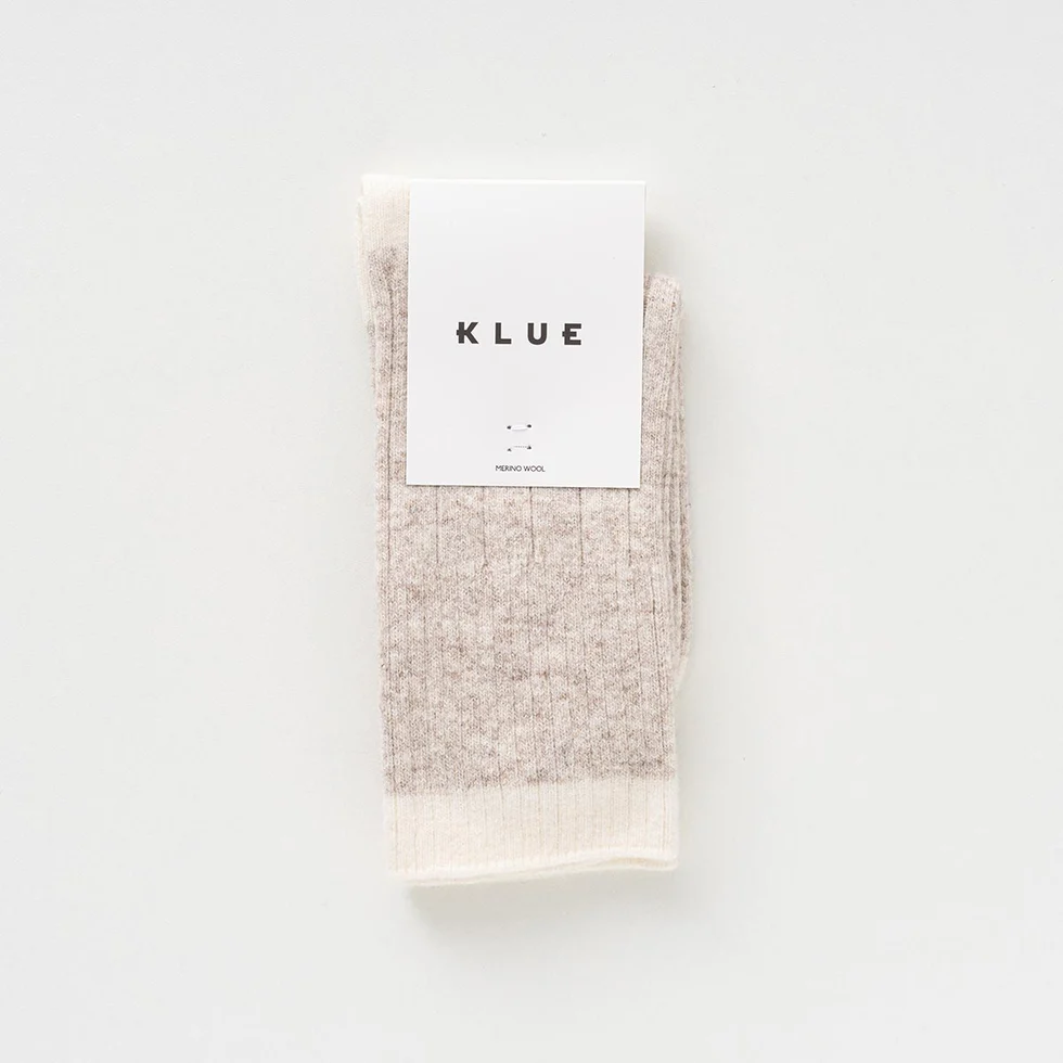 KLUE - Chaussettes en Laine Mérinos - Sand 36/40 – Image 2