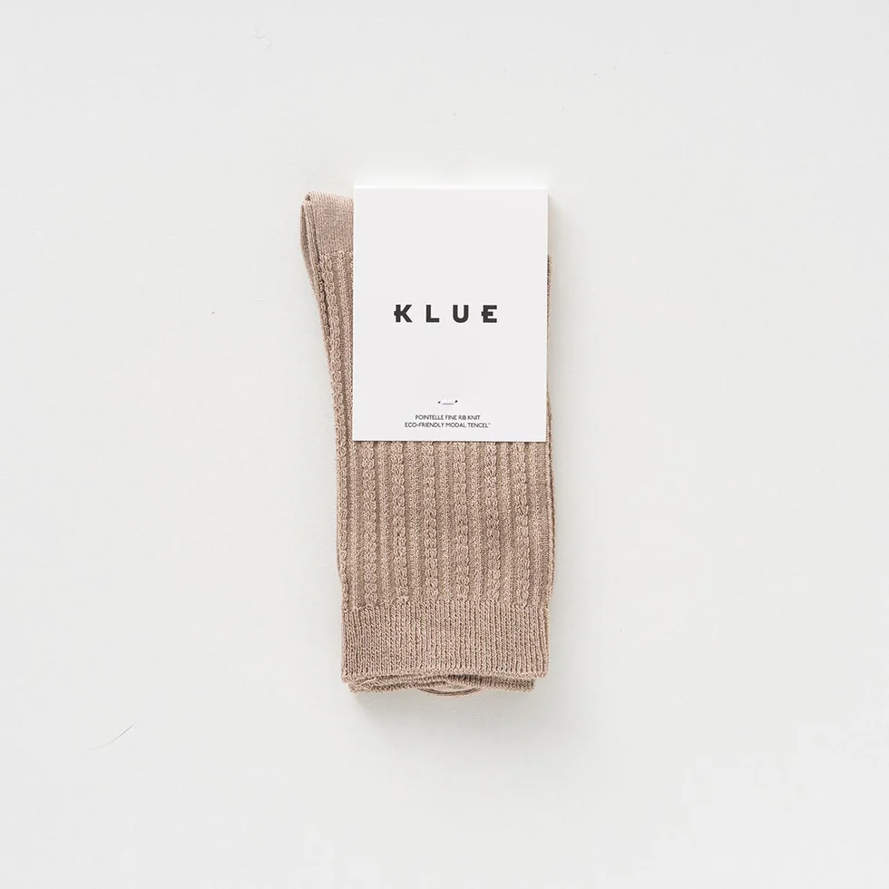 KLUE - Chaussettes Pointelle Fine - Caramel 36/40 – Image 2